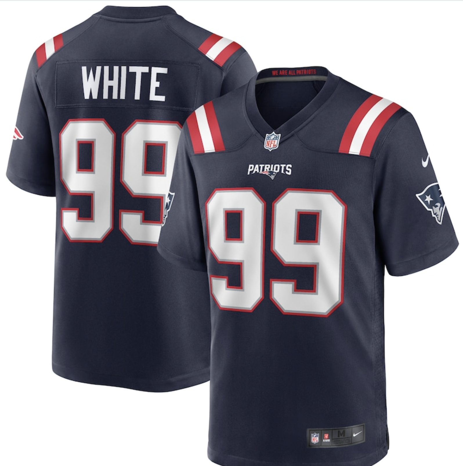 Youth New England Patriots #99 white Nike Navy Home Game Player NFL Jersey->los angeles rams->NFL Jersey